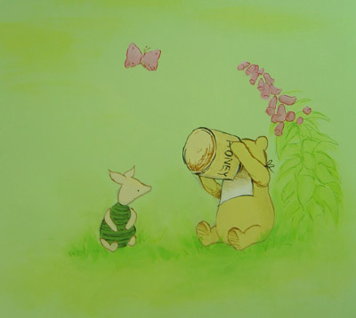 piglet mural